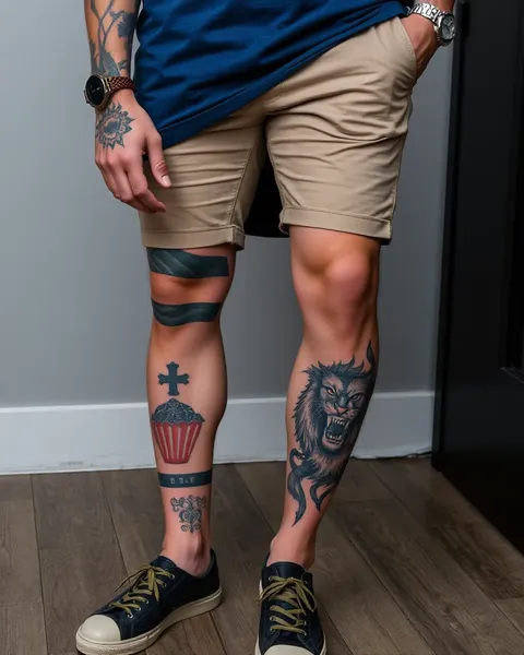 Tatouages sur les Jambes des Hommes