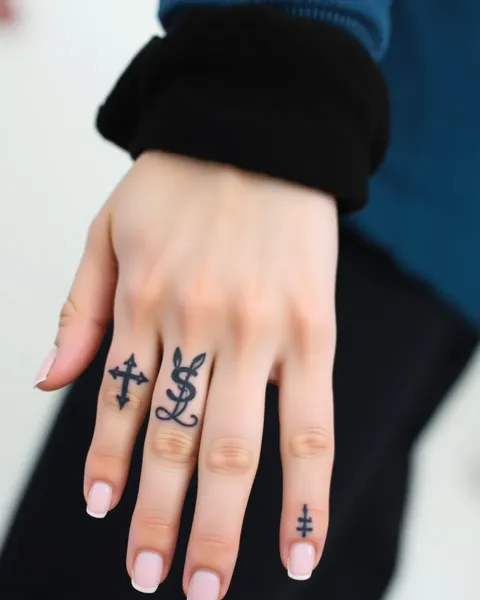 Tatouages sur les doigts internes : une forme unique d'expression personnelle