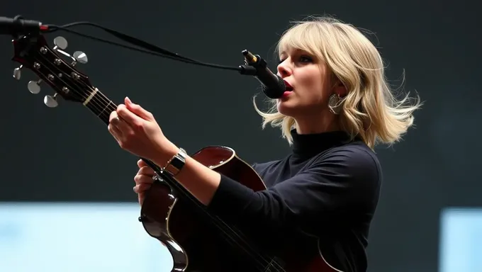 Taylor Swift se produit à Londres en 2025 au concert