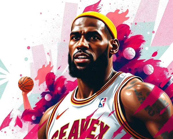 Techniques d'édition d'image PNG d'Lebron James