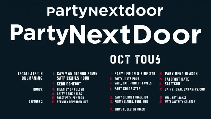 Tournée Partynextdoor 2025 présente des artistes invités spéciaux