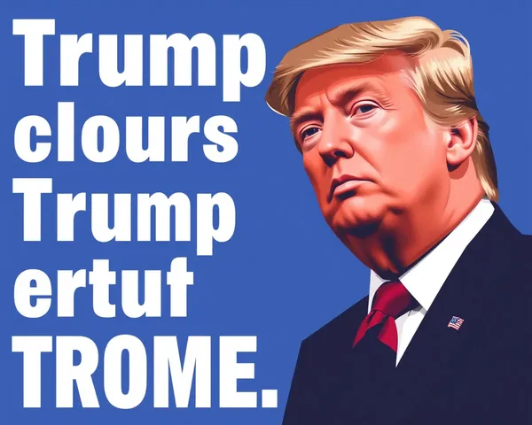 Traitement d'image PNG de texte de Trump