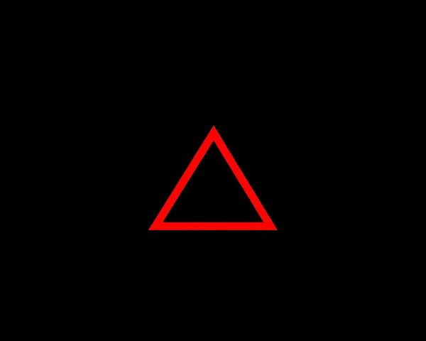 Triangle rouge à angle droit PNG graphique requis