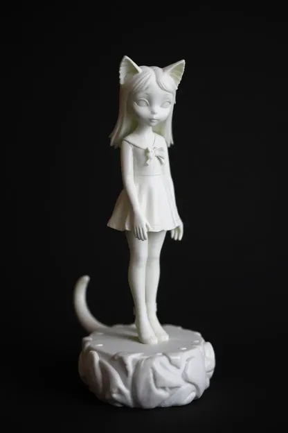 Téléchargez gratuitement le modèle STL de la fille chatte en 3D