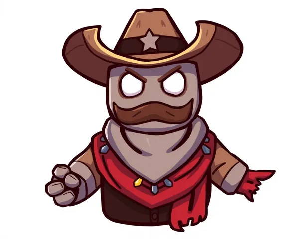 Téléchargez le fichier PNG de l'emoji du cow-boy Discord