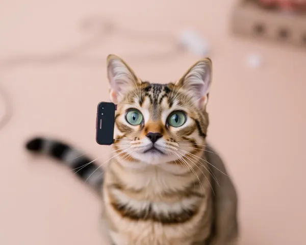 Un chat prend une photo : fantaisie et caméra avec un peu de folie