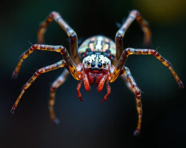 Un œil d'araignée détaillé en 5