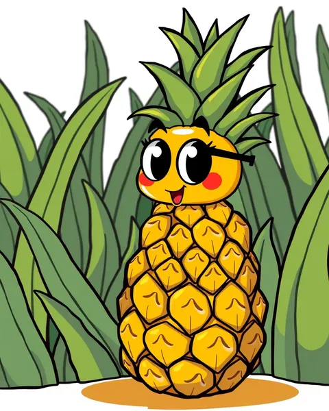 Une image de pineapple cartoon a été trouvée