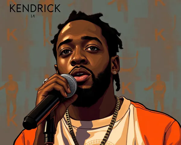 Visage de Kendrick Lamar pour l'analyse d'image PNG