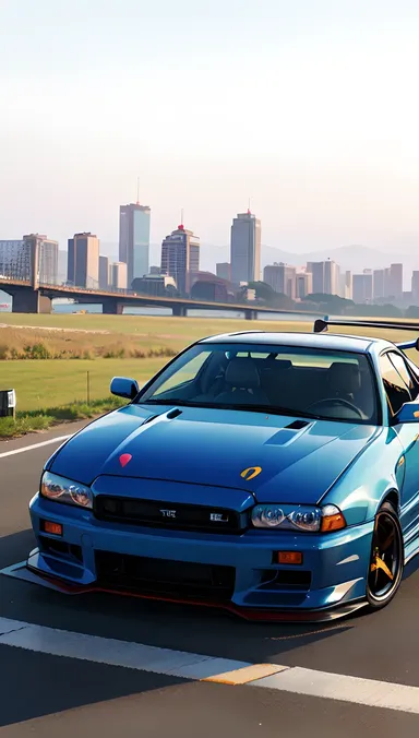 Voiture de performance élevée modèle R34 GTR Skyline