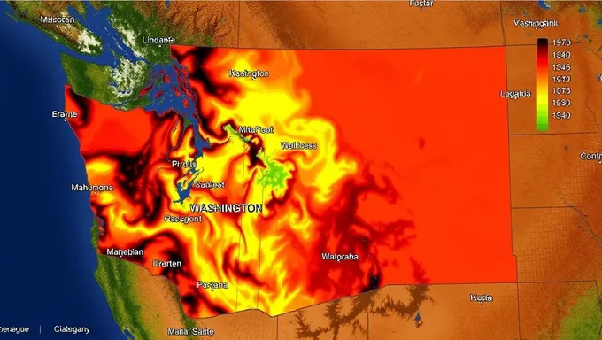 Vue d'ensemble de la carte des incendies actuels dans l'État de Washington en 2025