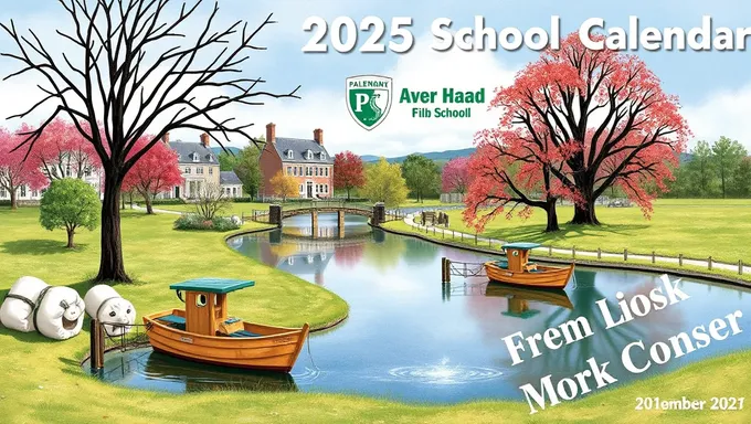 Vue d'ensemble des dates du terme à venir pour le calendrier scolaire d'Avon 2025