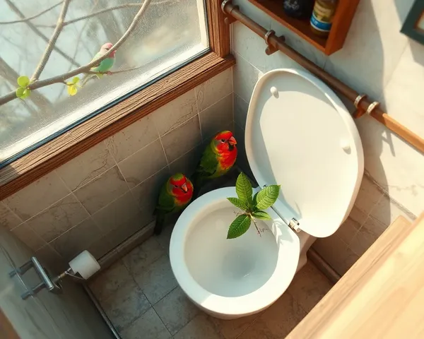 Vue d'ensemble des oiseaux de toilettes PNG découvert