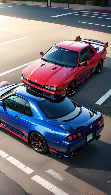 Vue d'ensemble du modèle de voiture de la Nissan Skyline R34 GTR