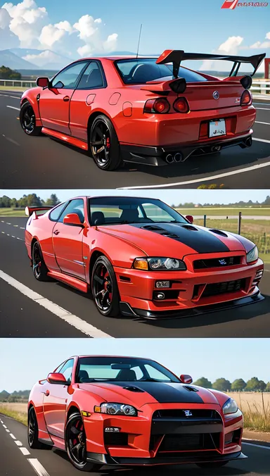 Vue d'ensemble du véhicule de performance 2002 Nissan Skyline GTR R34