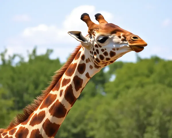 Vue de l'image PNG du girafe