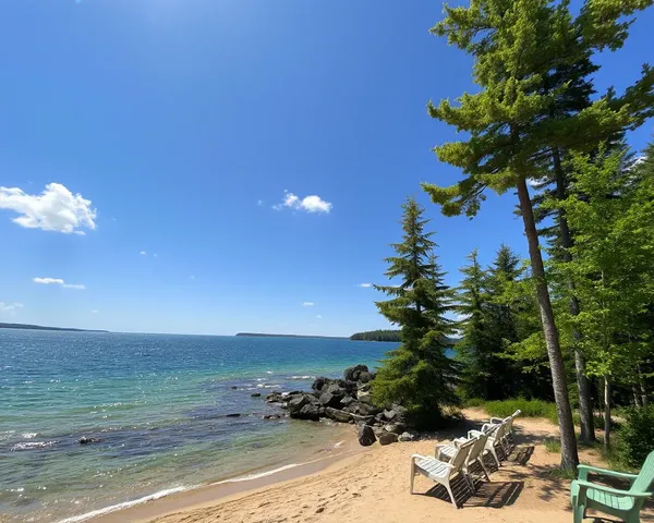 Vue panoramique du Michigan : paysages pittoresques du Michigan en photos PNG