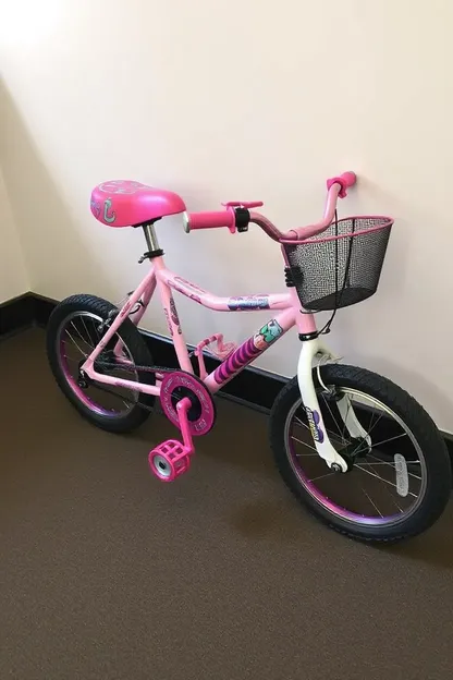 Vélo des filles avec roues de 18 pouces retrouvé