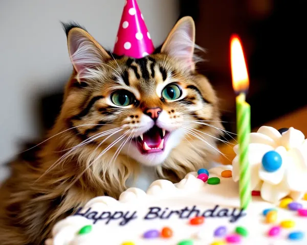 Vœux de bon anniversaire avec des photos de chats drôles