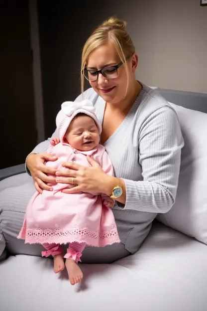 Vœux doux pour le bébé fille nouveau-né