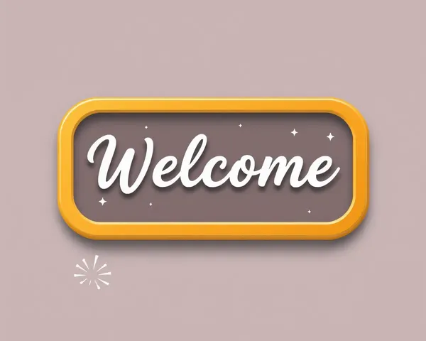 Welcome Button Icon in PNG Format Found - Icône de bouton de bienvenue en format PNG trouvée