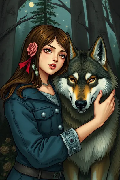 ensemble avec la fille loup