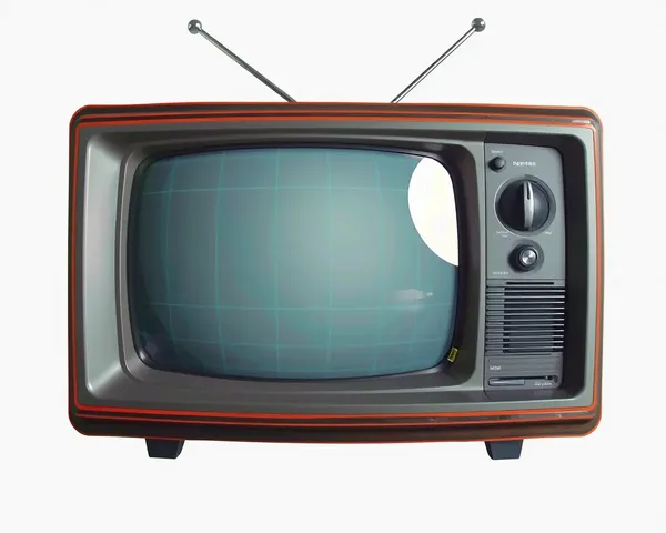 Écran d'ancien TV statique sans signal en format PNG