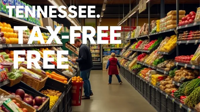 Épicerie sans taxe du Tennessee pour 2025