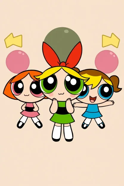 Épisodes animés en GIF des Powerpuff Girls 1998