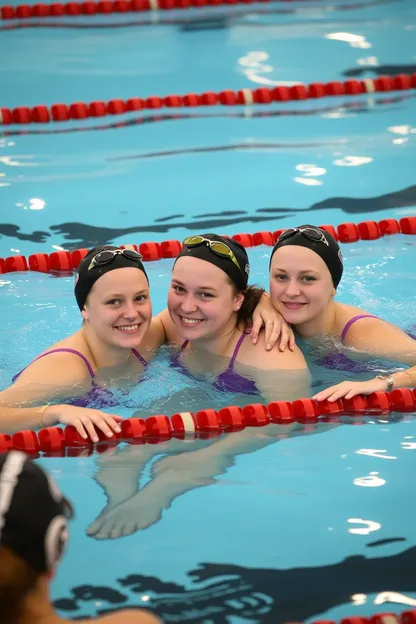 Équipe de Natation de Lycée pour Filles de Première Année