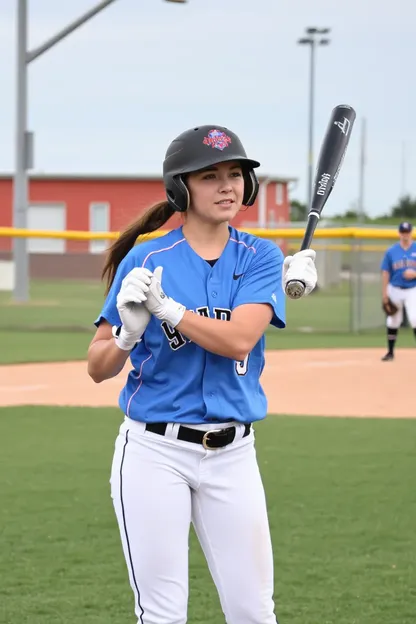 Équipe de baseball des filles de Highlands Ranch en action