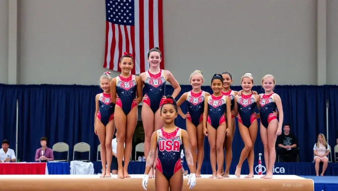 Équipe de gymnastique des États-Unis compétitionne aux Jeux olympiques de 2025