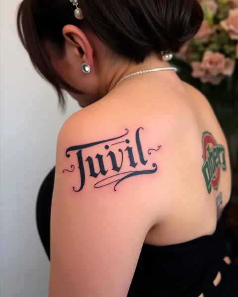 **Arial Bold Tattoo: Bold and Beautiful Design**