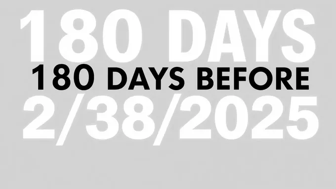 180 Days to Go Before February 28th 2025