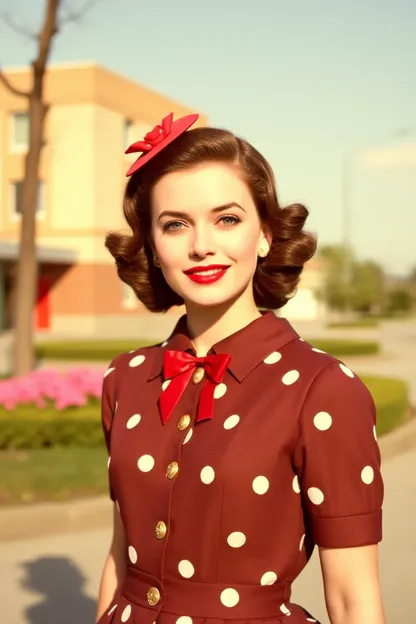 1950s Fashion Girl's Iconic and Memorable Look