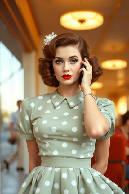 1950s Fashion Girl's Unique and Expressive Style