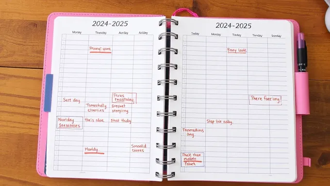 2024-2025 Day Planner for Simplified Task Management