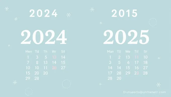 2024 and 2025 Holiday Calendar Details