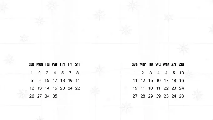 2024 and 2025 Holiday Calendar Events