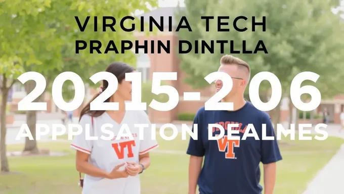 2025-2025 Virginia Tech College Application Deadline Announced