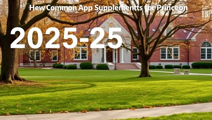 2025-25 Princeton Common App Supplement Tips