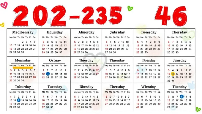 2025-25 School Calendar: Graduation and Prom Dates