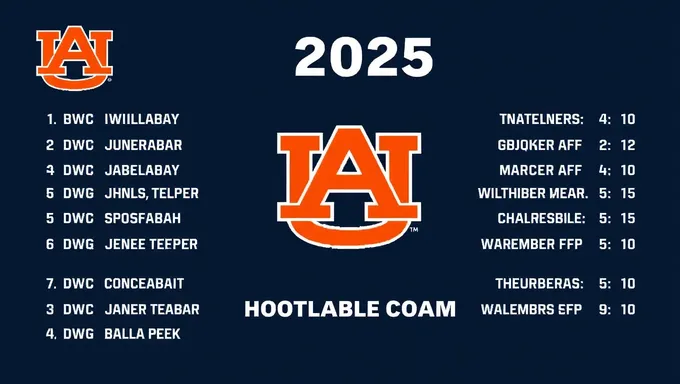 2025 Auburn Football Schedule Breakdown