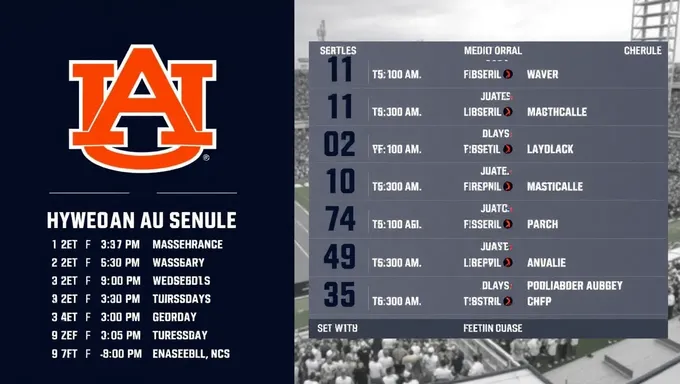 2025 Auburn Football Schedule Confirmed