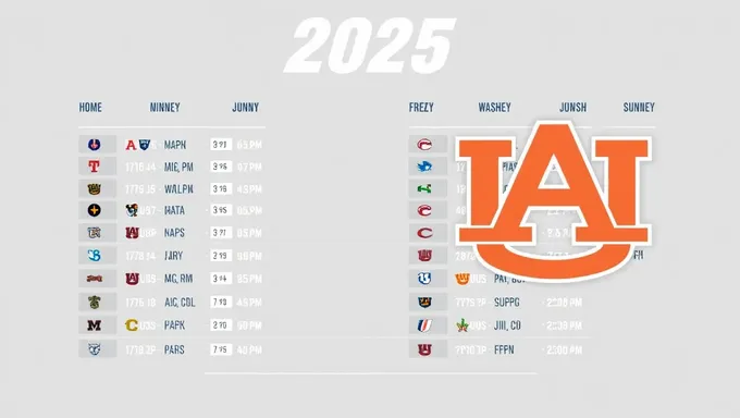 2025 Auburn Football Schedule Release Date