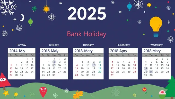 2025 Bank Holiday Calendar Available