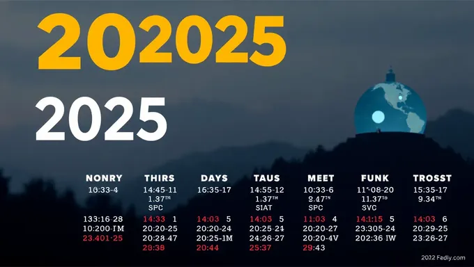 2025 Broadcast Calendar Marks Important Milestones Ahead