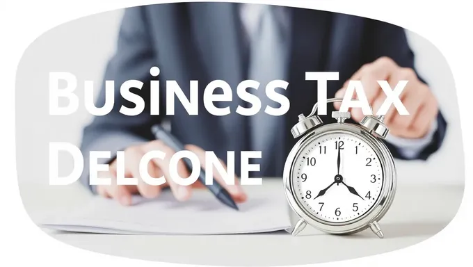 2025 Business Tax Deadline: Stay Informed