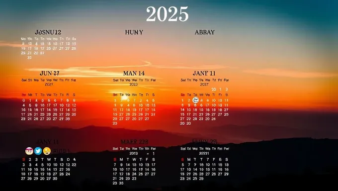 2025 Calendar Printable with US Holidays and Observances