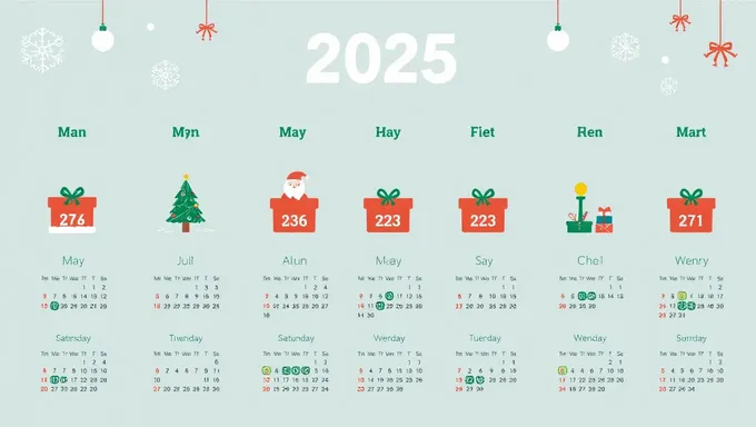 2025 Calendar with Holidays and Special Dates